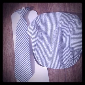 SearSucker Newsie Hat & Tie 24Months-4T Adjustable